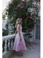 LILY PEMBE UZUN ELBİSE LILY PEMBE UZUN ELBİSE