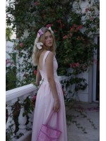 LILY PEMBE UZUN ELBİSE LILY PEMBE UZUN ELBİSE
