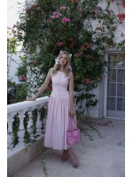 LILY PEMBE UZUN ELBİSE LILY PEMBE UZUN ELBİSE