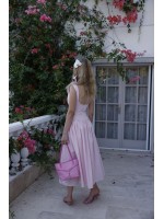 LILY PEMBE UZUN ELBİSE LILY PEMBE UZUN ELBİSE