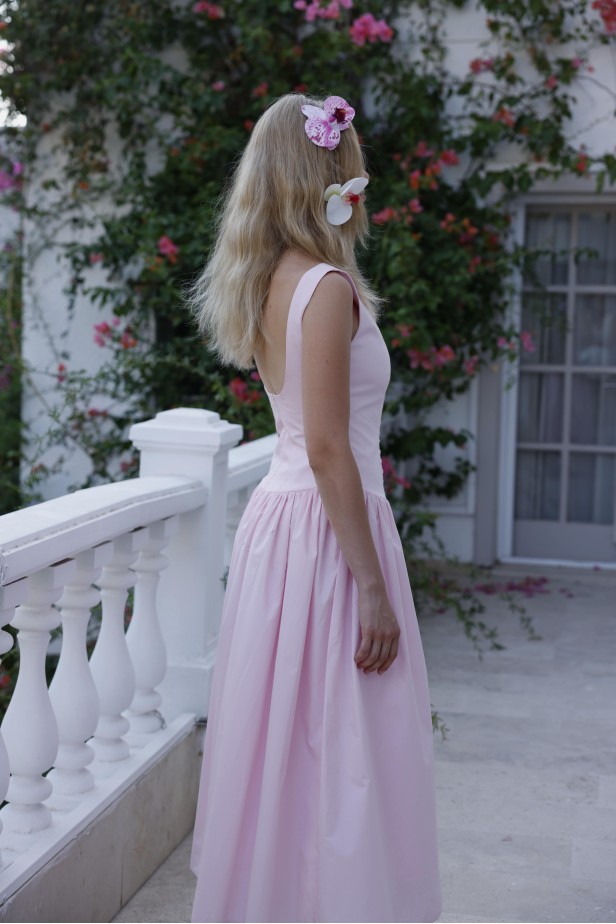 LILY PEMBE UZUN ELBİSE LILY PEMBE UZUN ELBİSE
